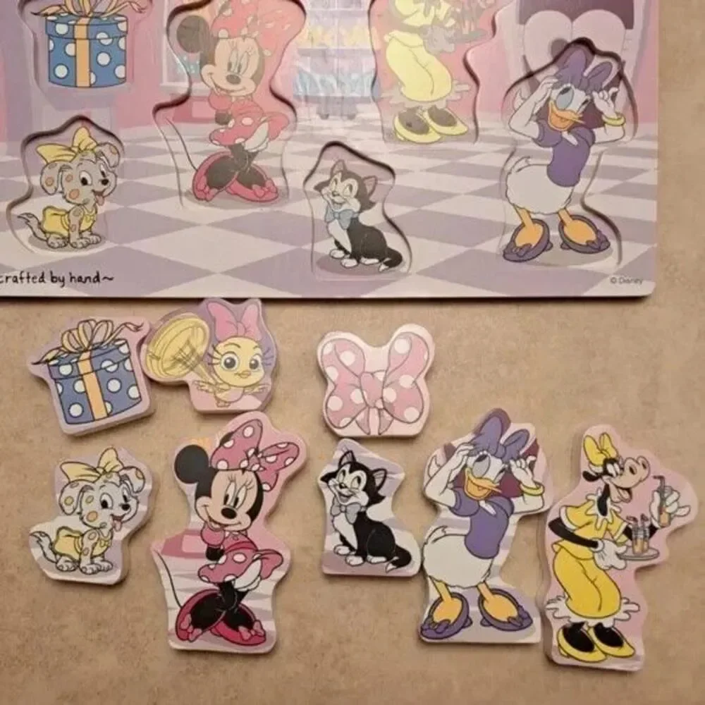 Melissa & Doug Disney Minnie Mouse and Friends Wooden Chunky Puzzle (8 pcs)